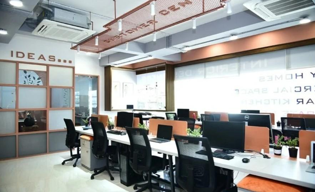 Office interior design project by PARVAA Concepts